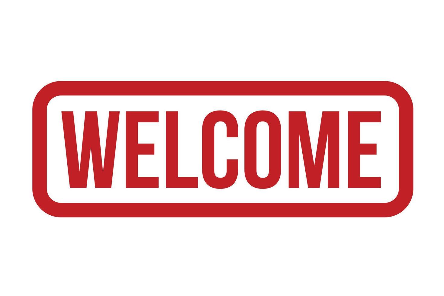 Red Welcome Rubber Stamp Isolated On White Background 17299950 Vector
