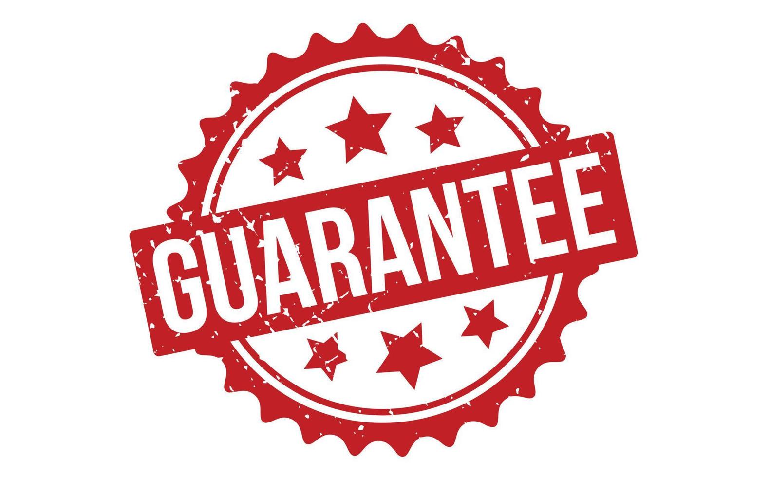 Guarantee Rubber Stamp. Red Guarantee Rubber Grunge Stamp Seal Vector Illustration - Vector