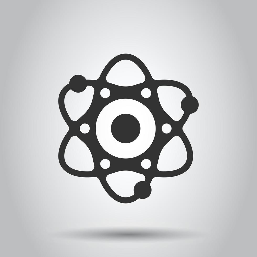 Science icon in flat style. Dna cell vector illustration on white isolated background. Molecule evolution business concept.