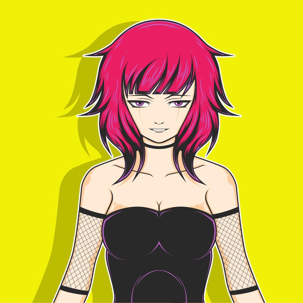 Girl Character Vector Illustration