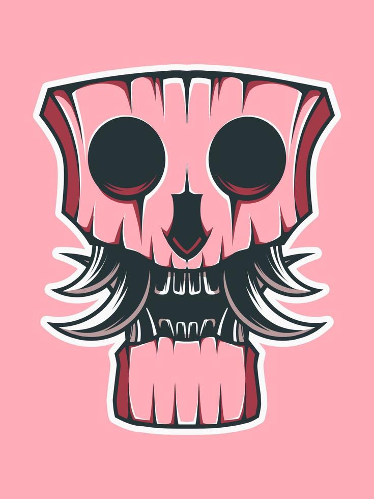 Skull Mascot Vector Illustration Image