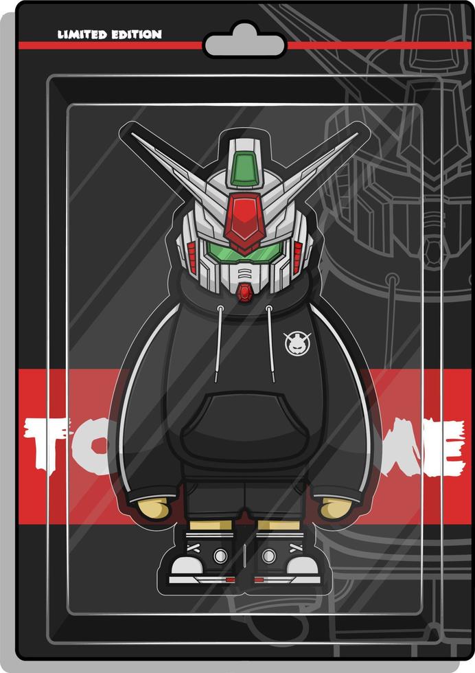 Robot Character Illustration Vector Design