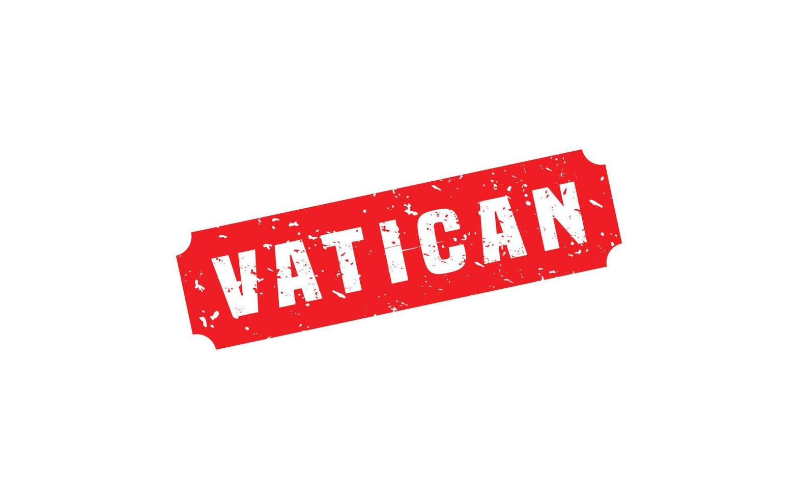 VATICAN rubber stamp with grunge style on white background vector