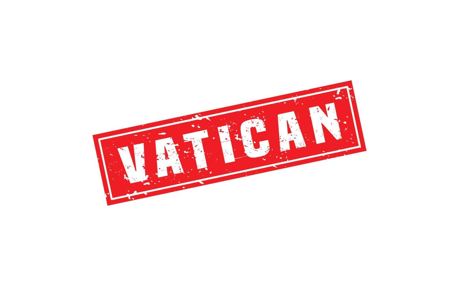 sello de goma vaticano con estilo grunge sobre fondo blanco vector