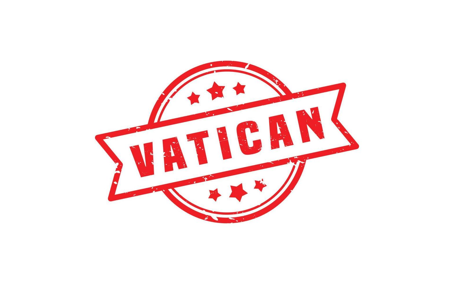 VATICAN rubber stamp with grunge style on white background vector