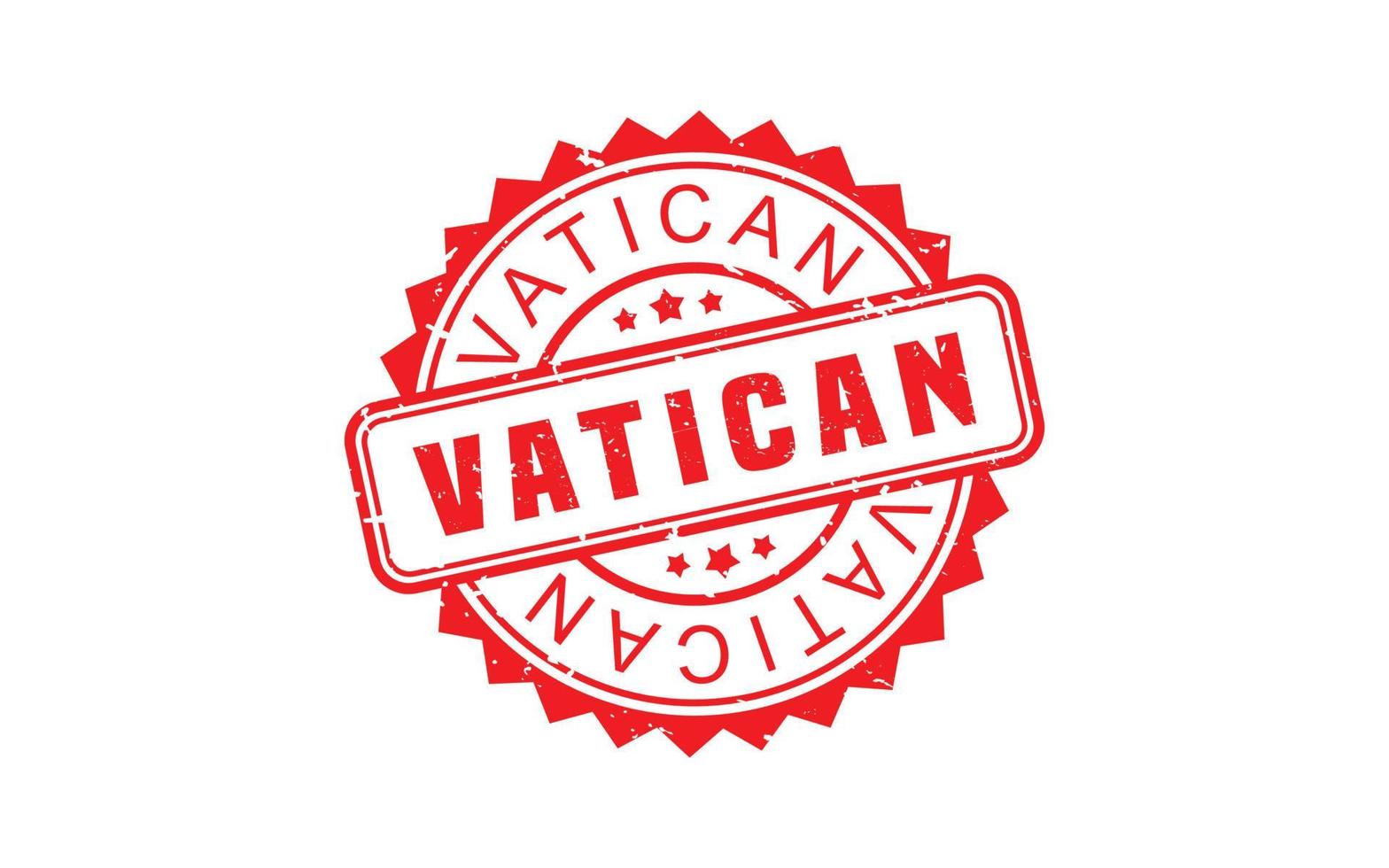 VATICAN rubber stamp with grunge style on white background vector