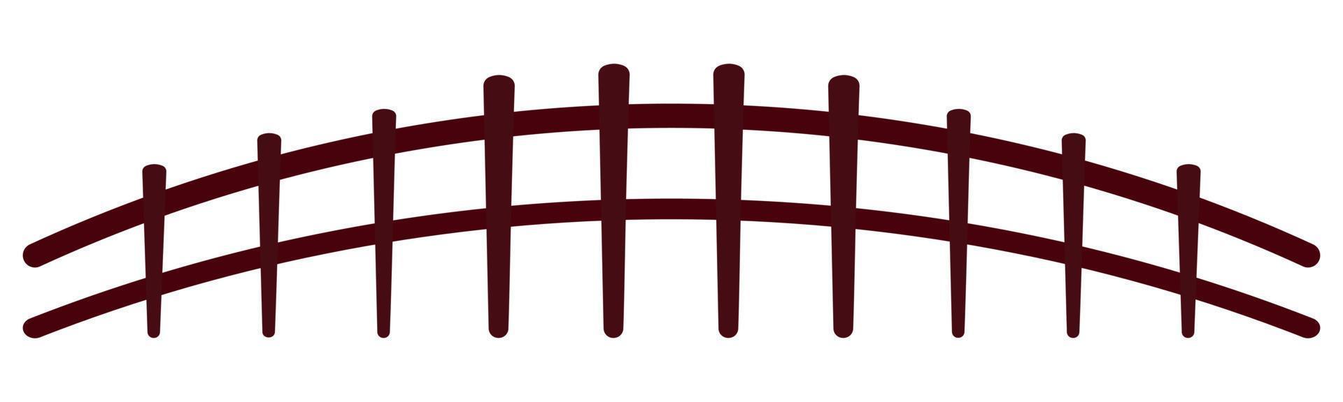 Wooden Fence Vector for Farm, House, Park and Garden Element Decoration