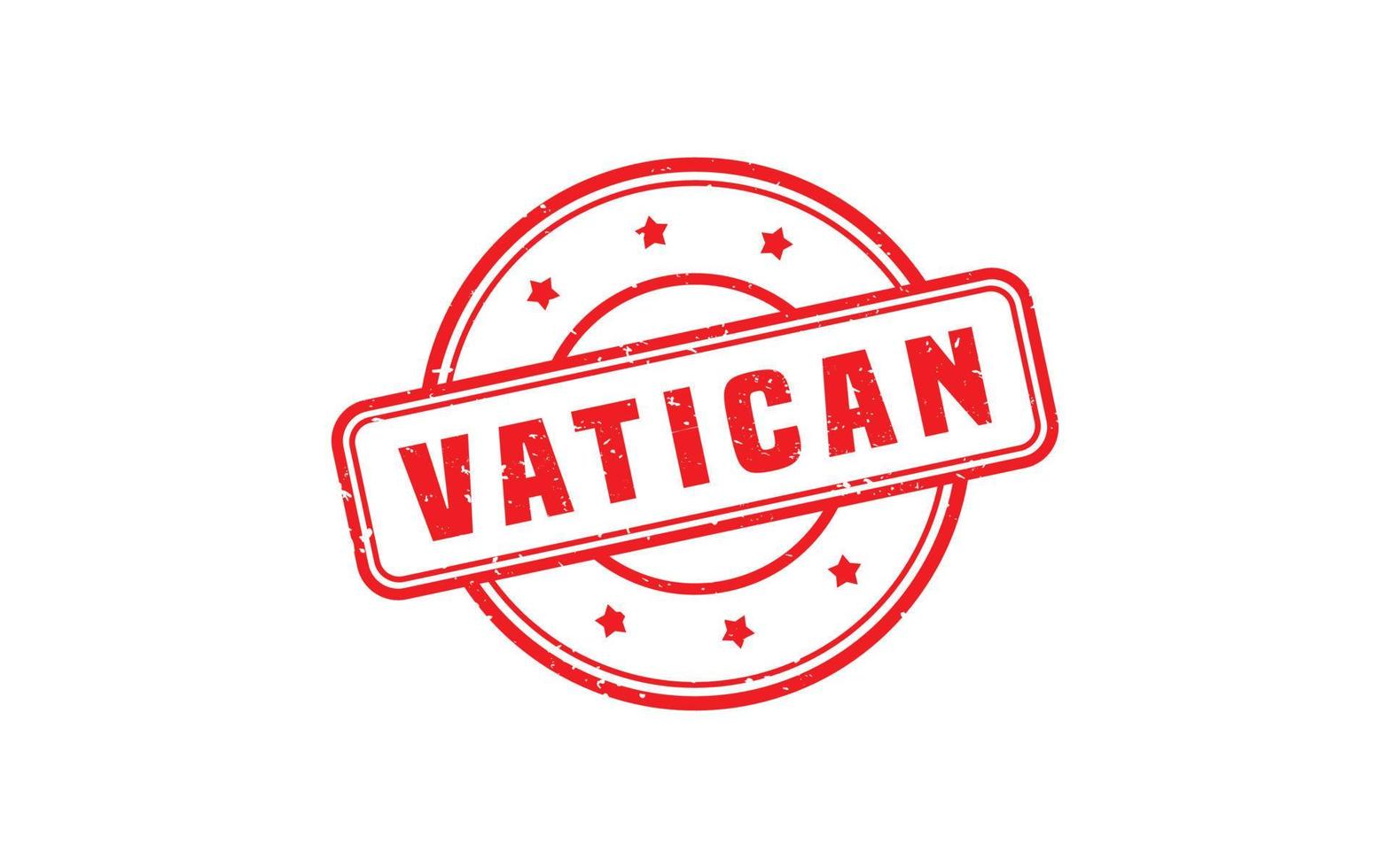 VATICAN rubber stamp with grunge style on white background vector