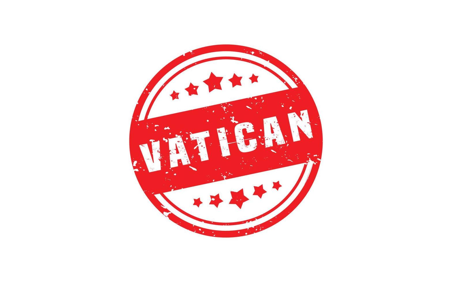 VATICAN rubber stamp with grunge style on white background vector