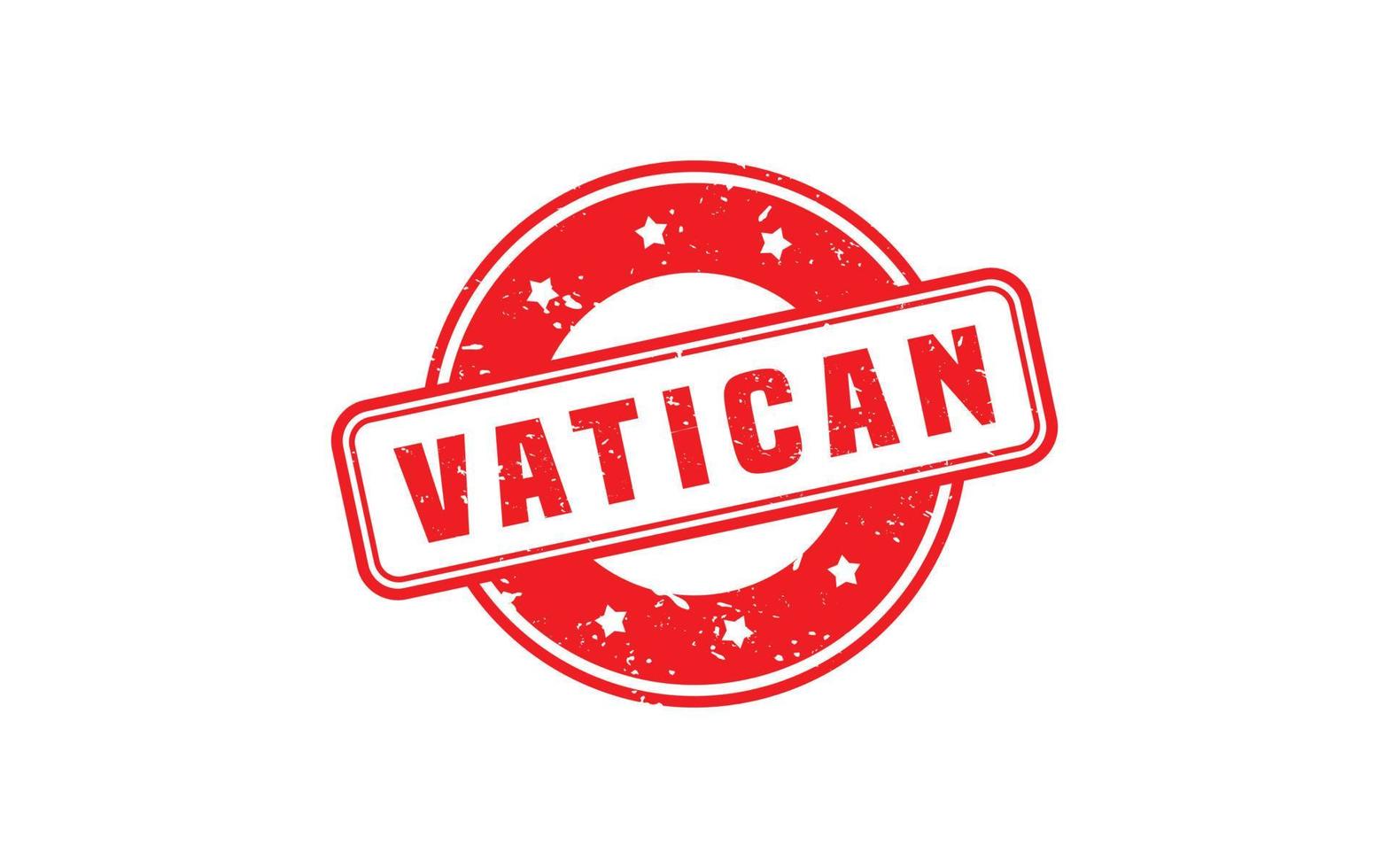 sello de goma vaticano con estilo grunge sobre fondo blanco vector