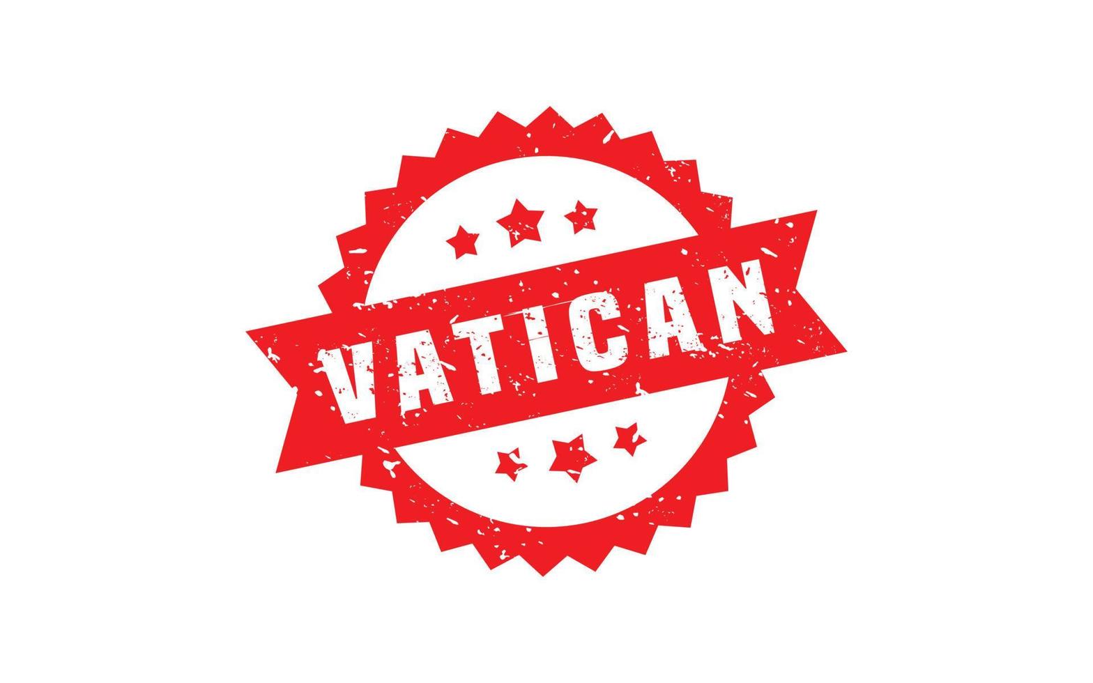 VATICAN rubber stamp with grunge style on white background vector