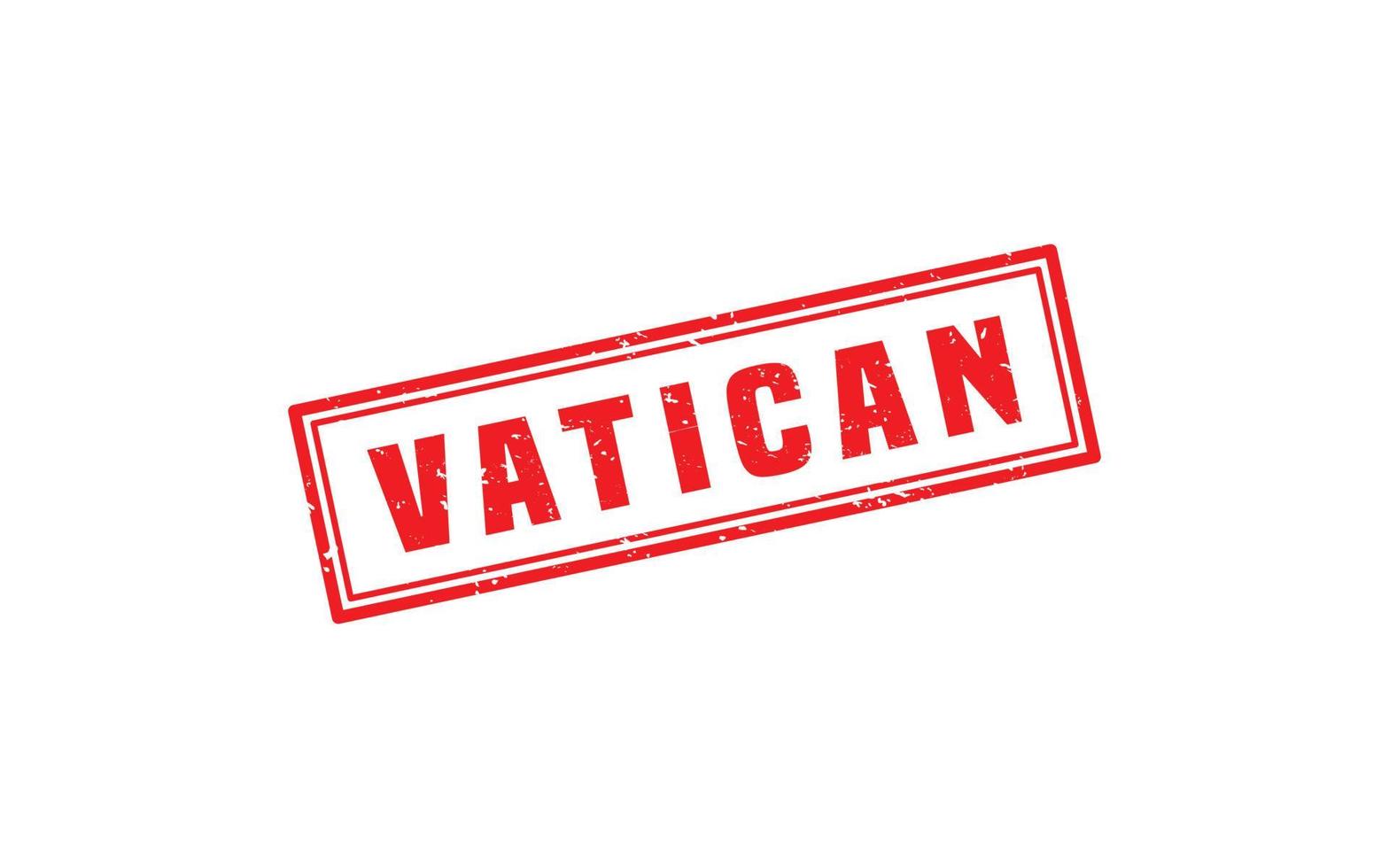 VATICAN rubber stamp with grunge style on white background vector