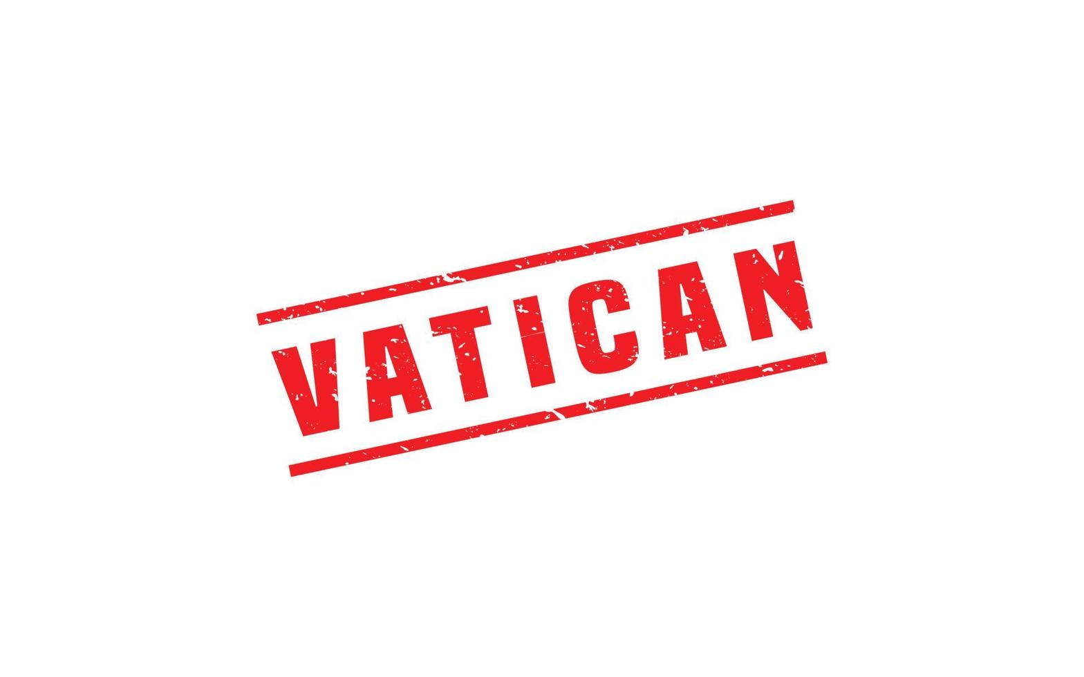 VATICAN rubber stamp with grunge style on white background vector