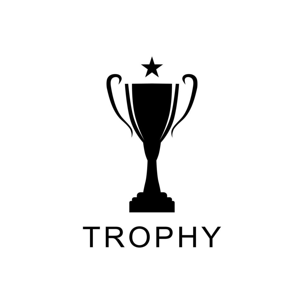 trofeo, vector, logotipo, icono vector