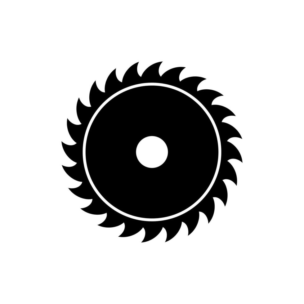 saw blade linear icon vector