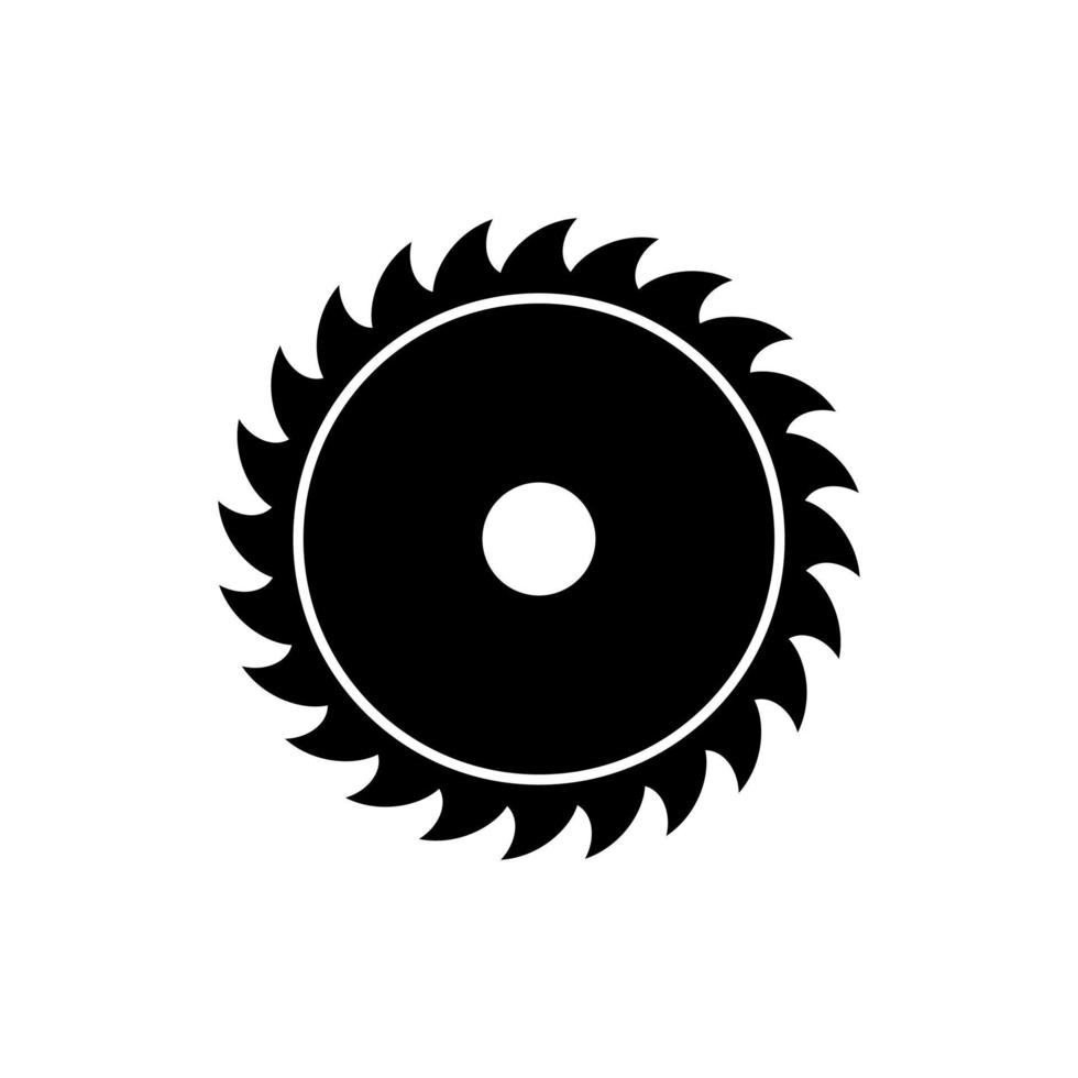 saw blade linear icon vector