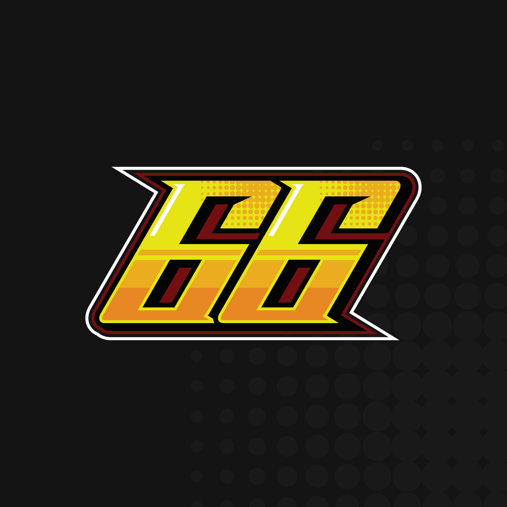 Race Number 66 logo design vector 17301528 Vector Art at Vecteezy