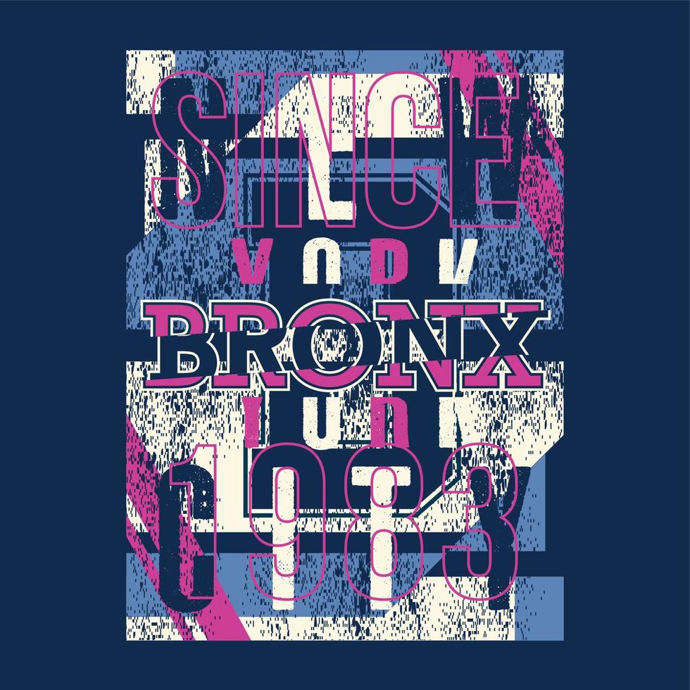 the bronx new york abstract graphic vector