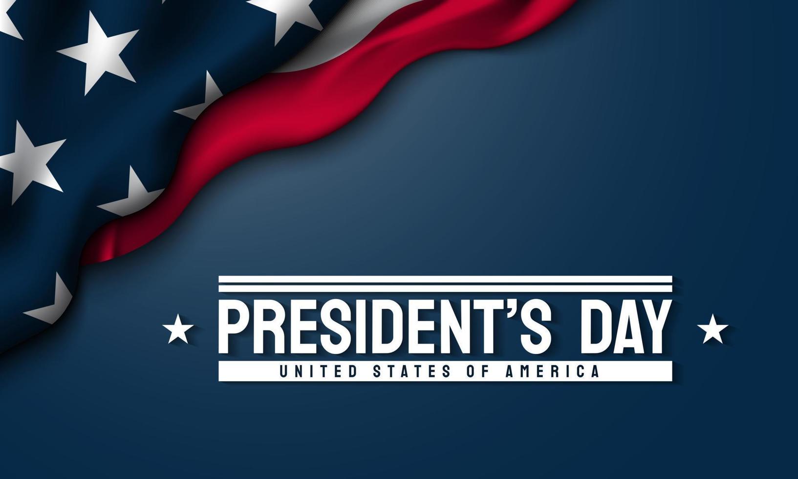 President's Day Background Design. vector