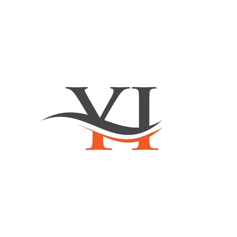 Creative YI letter with luxury concept. Modern YI Logo Design for business and company identity. vector