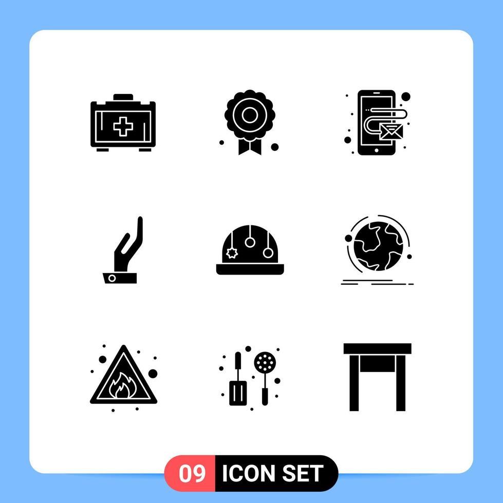 Stock Vector Icon Pack of 9 Line Signs and Symbols for discover globe mobile toy baby Editable Vector Design Elements