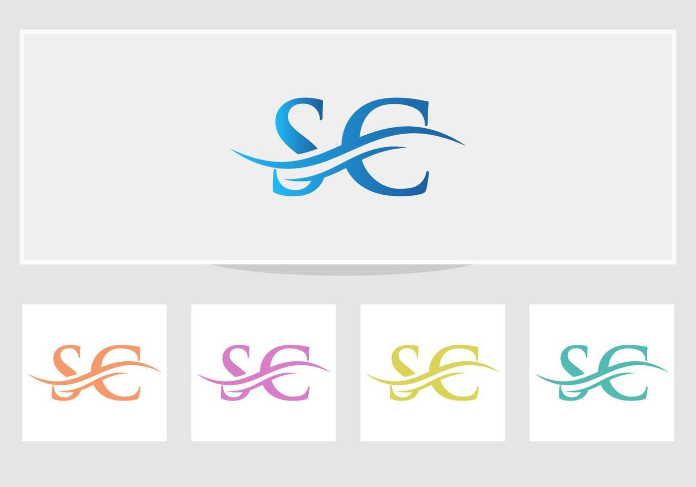 logotipo vinculado sc para la identidad comercial y de la empresa. vector de logotipo de letra creativa sc
