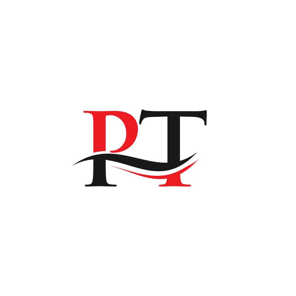 PT Linked Logo for business and company identity. Creative Letter PT Logo Vector