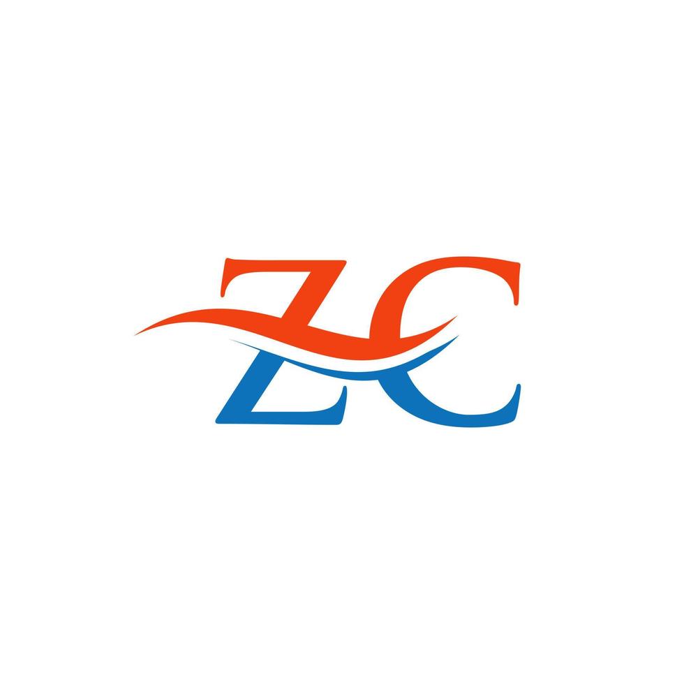 ZC Linked Logo for business and company identity. Creative Letter ZC Logo Vector