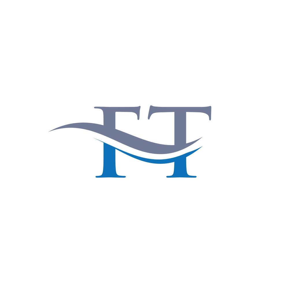FT Letter Linked Logo for business and company identity. Initial Letter FT Logo Vector Template.