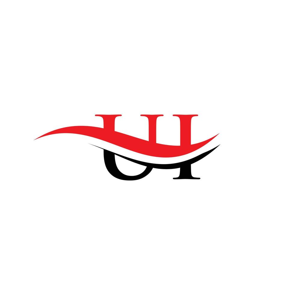 Modern UI Logo Design for business and company identity. Creative UI letter with luxury concept. vector