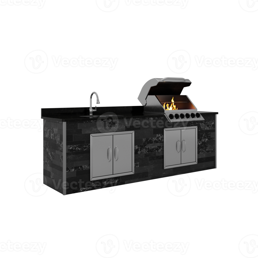 3d Grill Home png