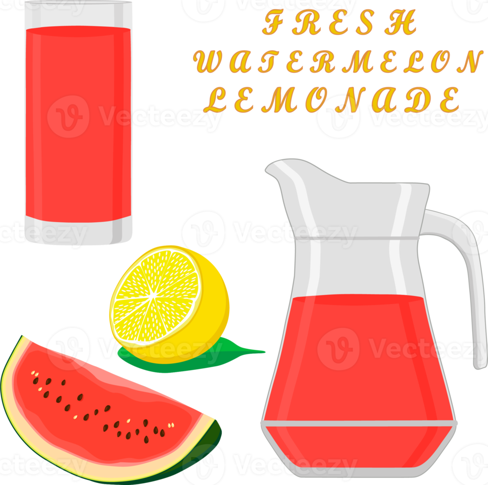 Various sweet tasty natural lemonade png