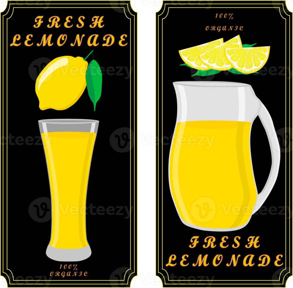 Various sweet tasty natural lemonade png