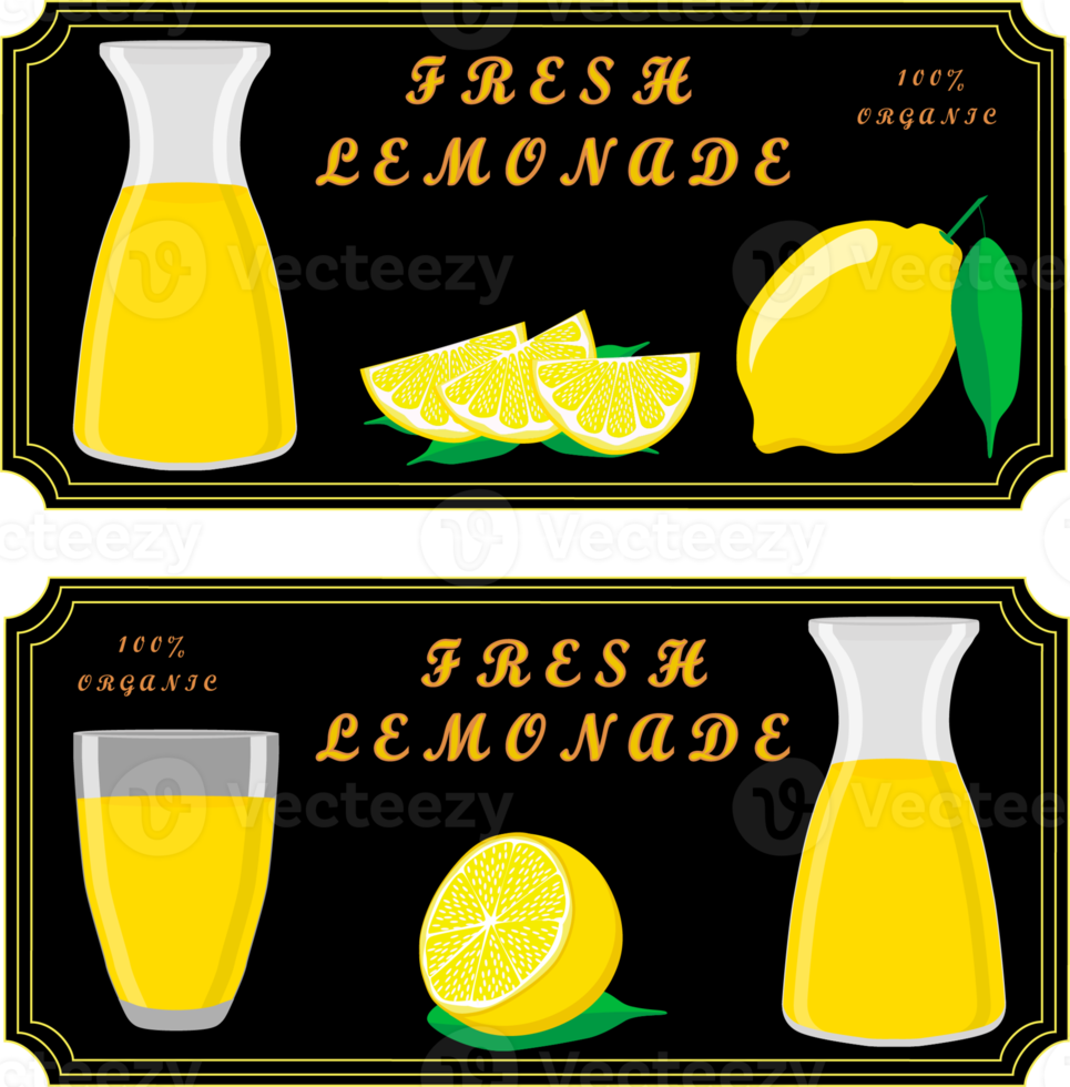 Various sweet tasty natural lemonade png