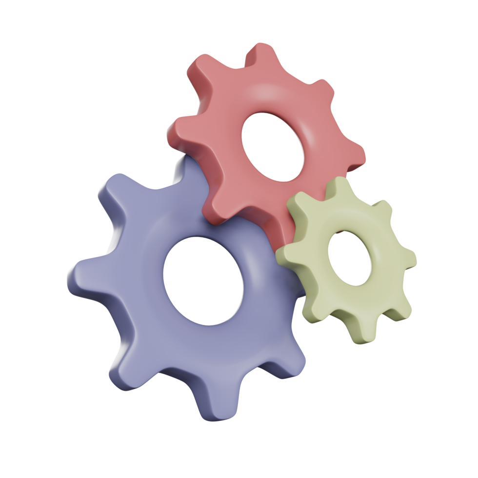 3D Hardware Gears png