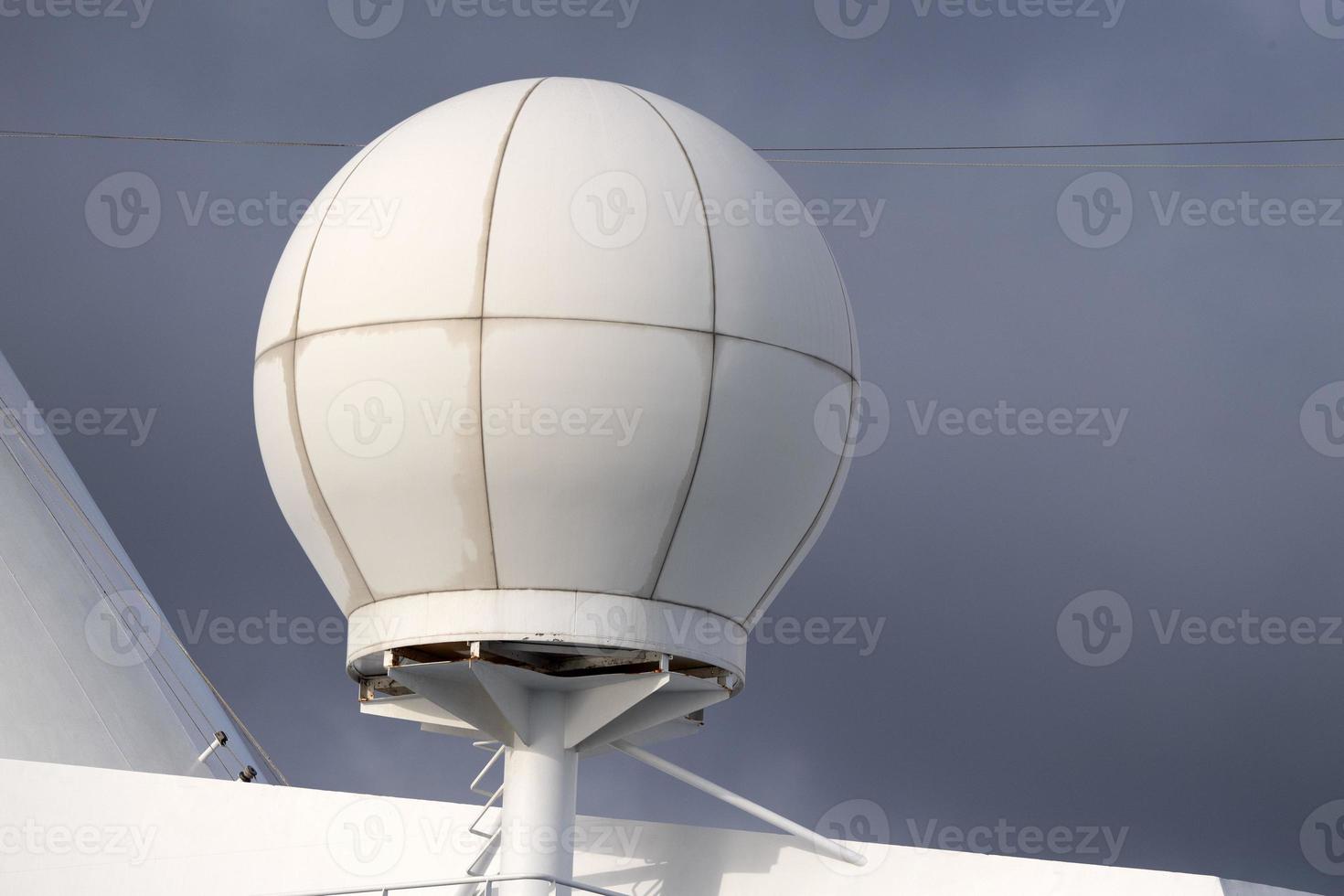 Ship sphere radar photo