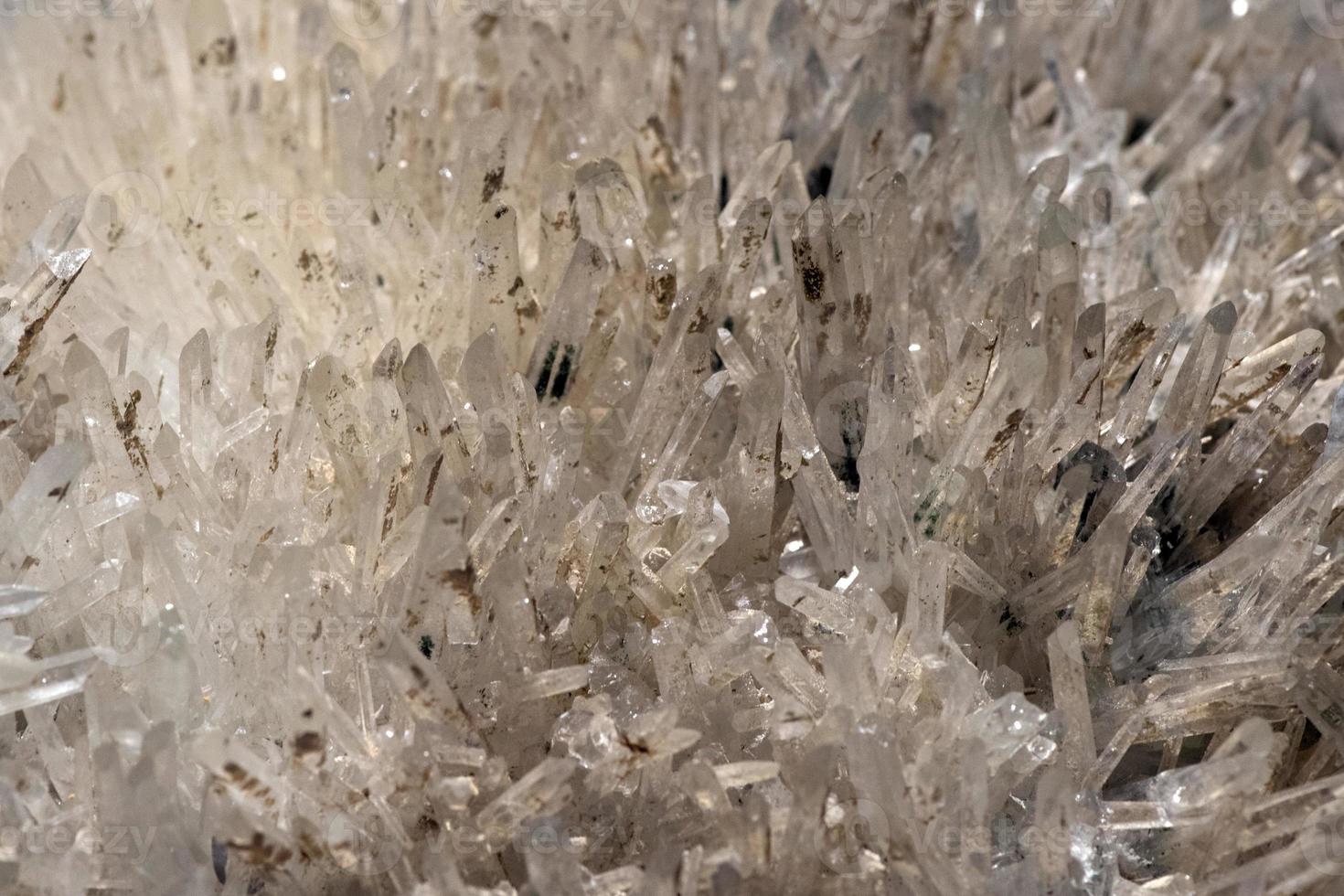 quartz crystal rock macro photo