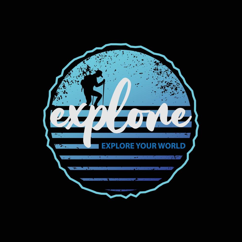 Explore illustration typography. perfect for t shirt design vector
