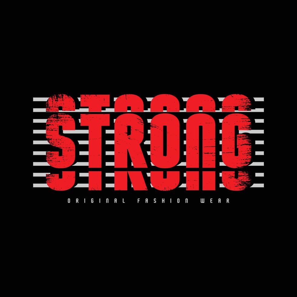 Stay strong typography slogan for t shirt design vector