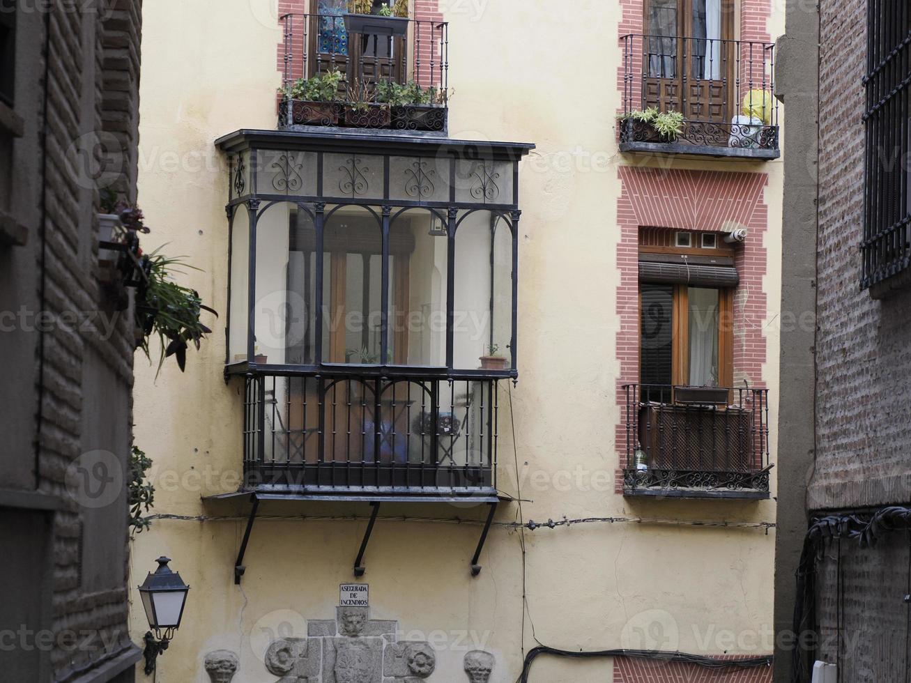 casco antiguo medieval de toledo, españa foto