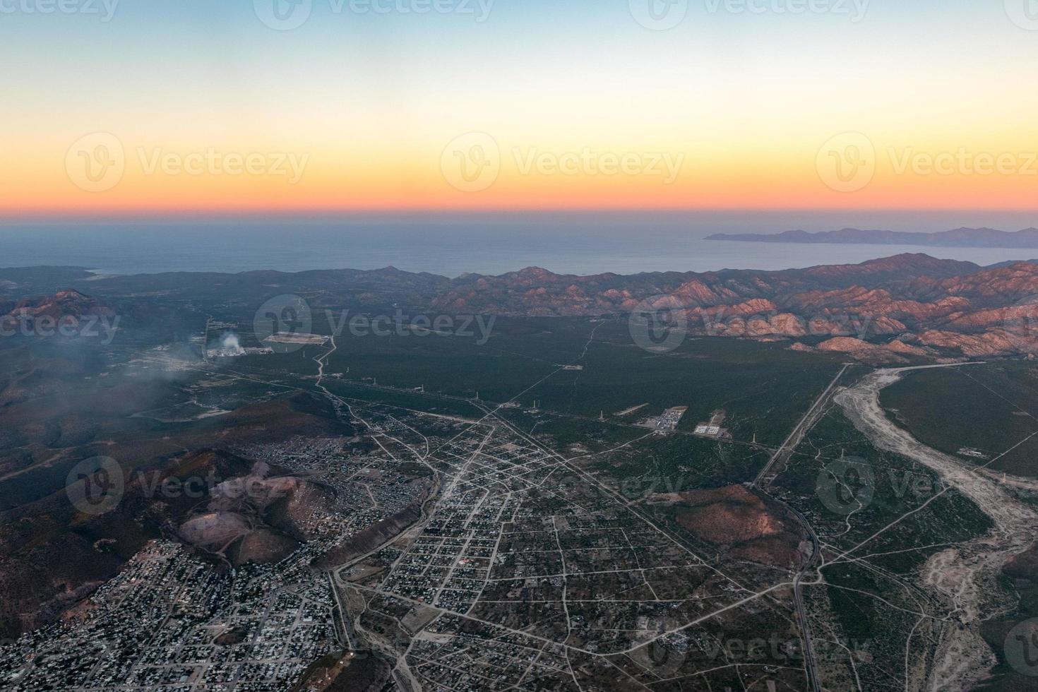 Baja California Sur Mexico aerial view photo