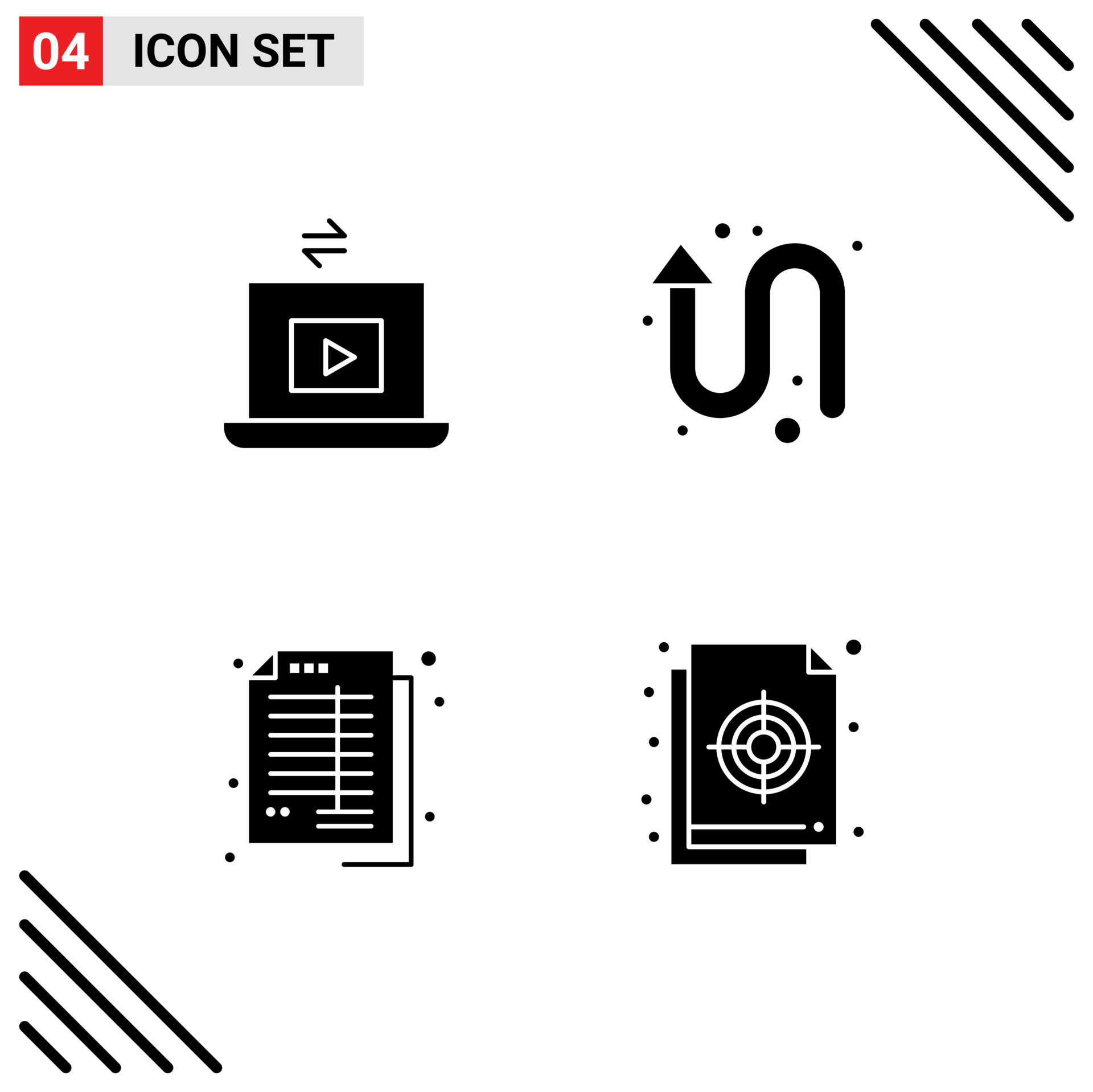 Set of Modern UI Icons Symbols Signs for laptop accounts play up