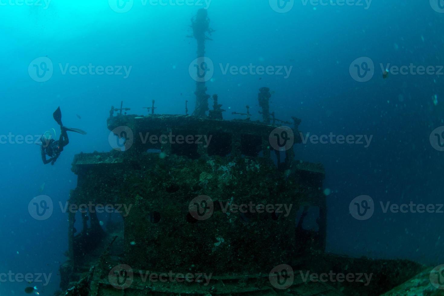 Ship Wreck in maldives indian ocean photo