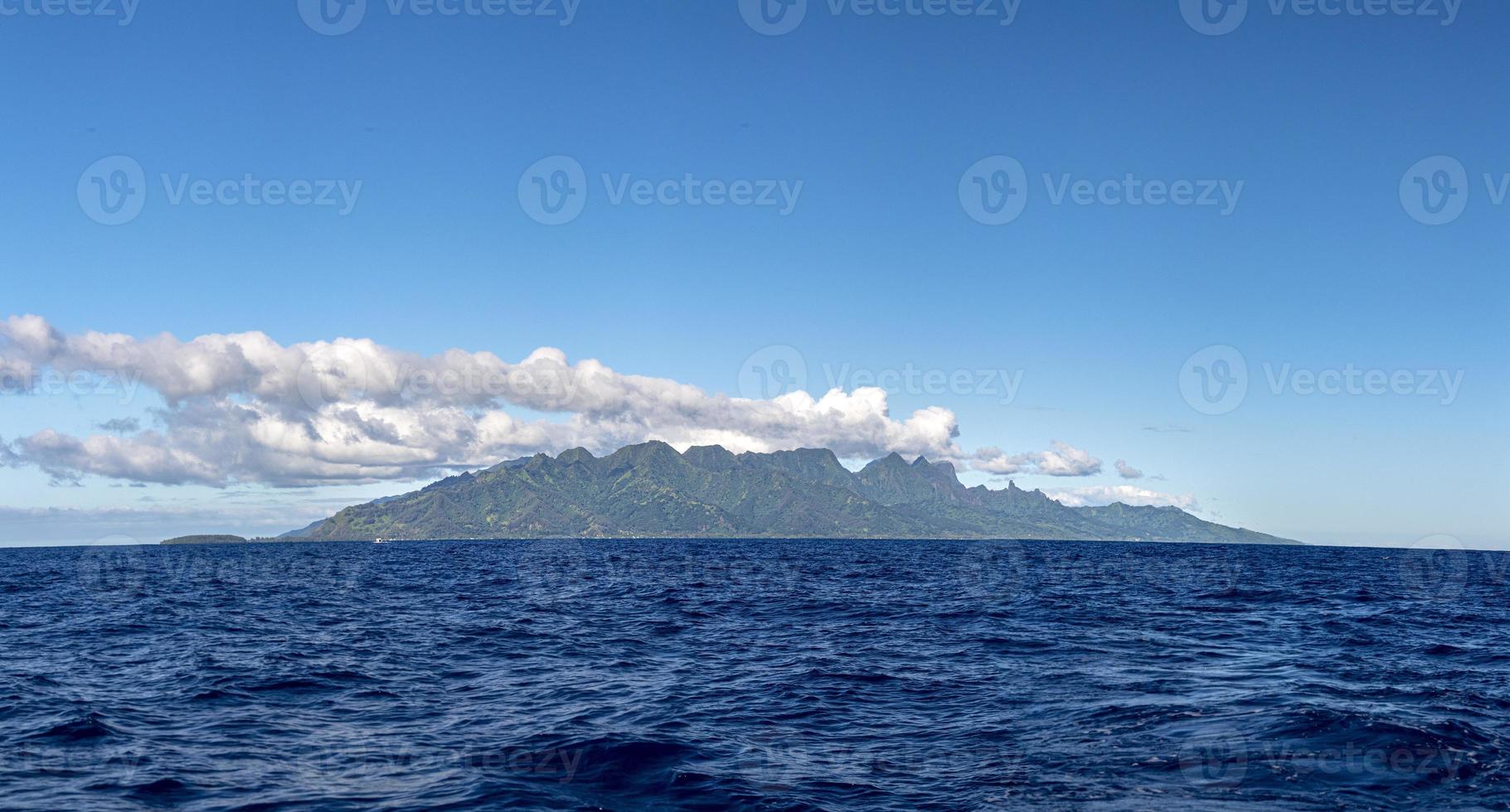moorea isla polinesia francesa laguna vista aérea foto