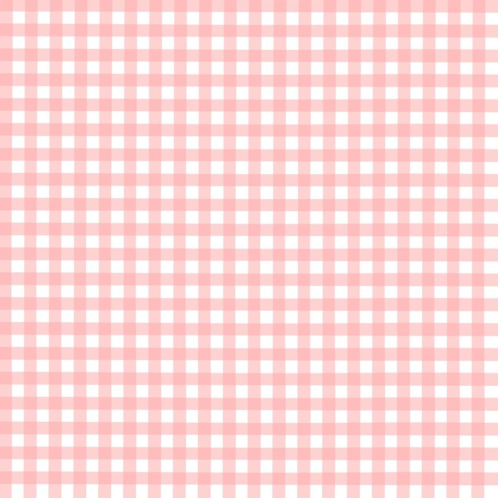 vector de repetición de cuadros sin fisuras con diseño de color rosa y blanco para textiles, tartán, fondos de mesa de ajedrez para manteles, impresión, papel de regalo. ilustración vectorial 10 eps.