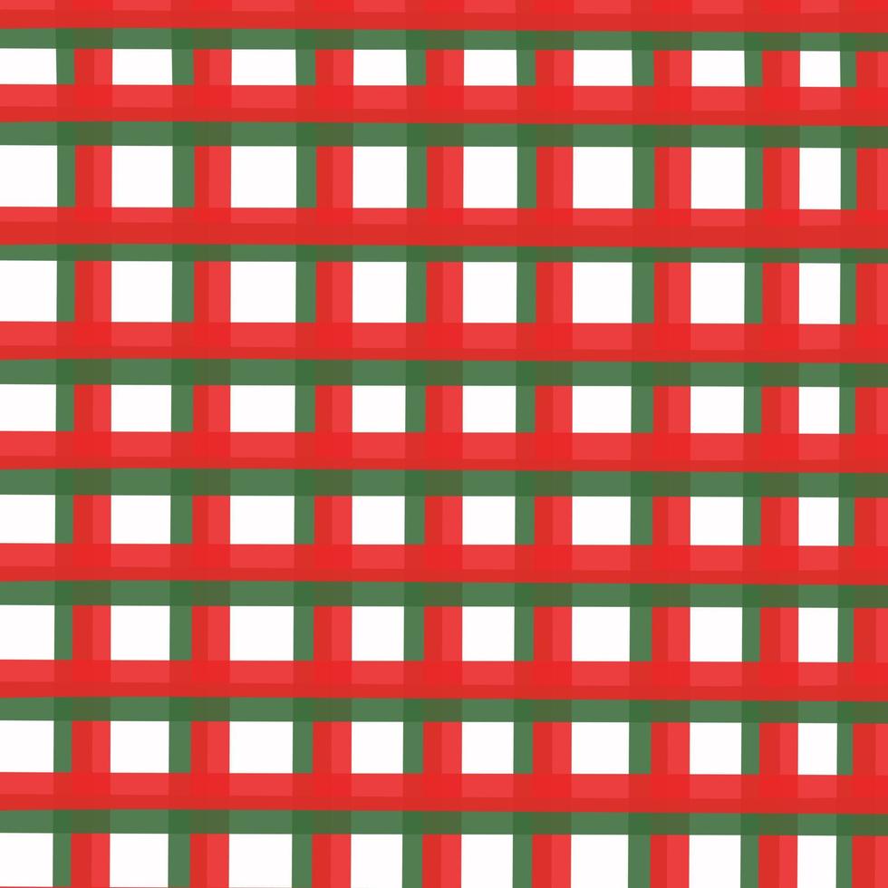 vector de repetición de cuadros escoceses de patrones navideños con diseño de color rojo, verde y blanco para impresión, papel de regalo, textiles, fondos de tartán de navidad.