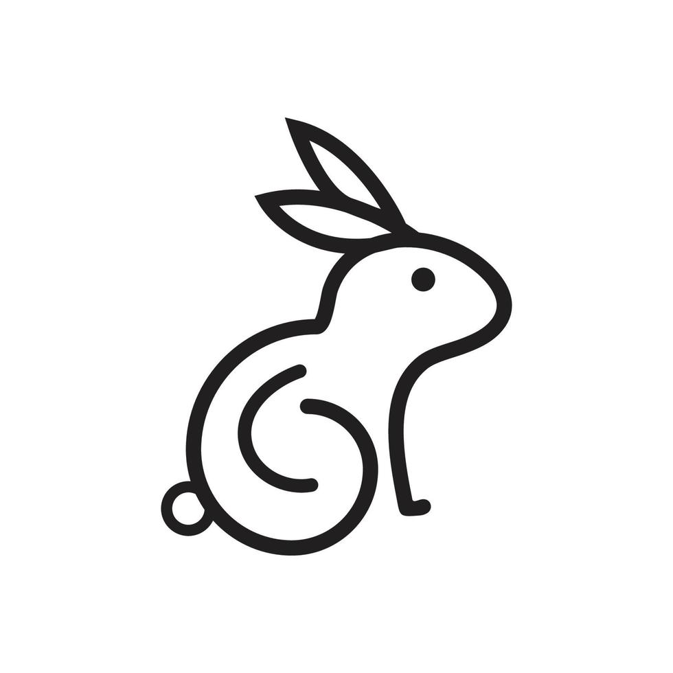 Rabbit Logo template vector