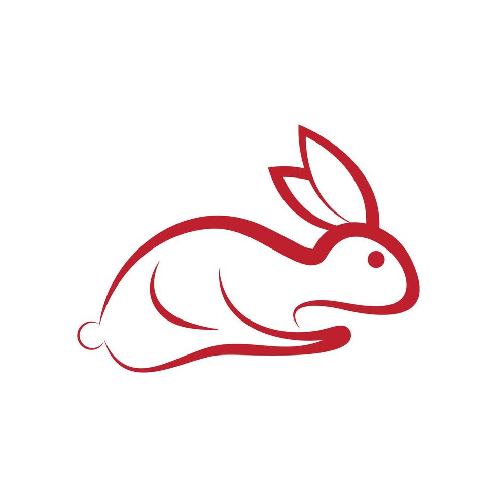 Rabbit Logo template vector