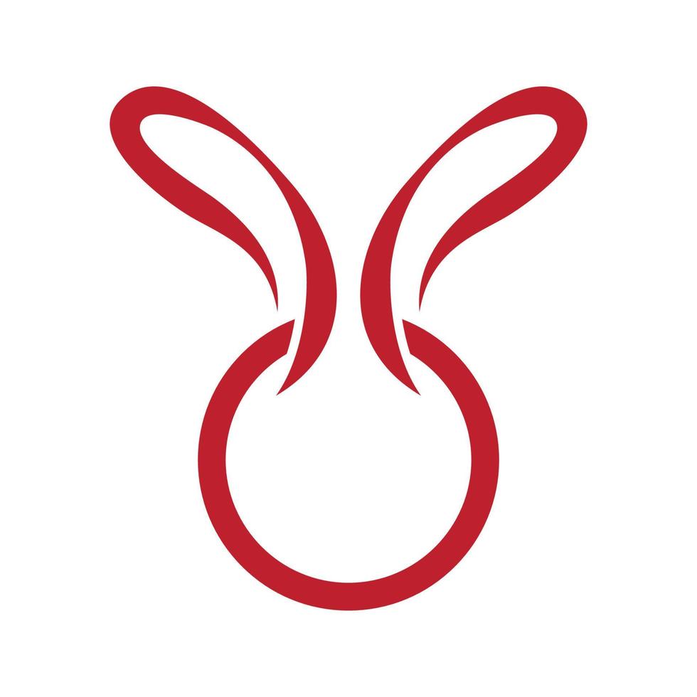 Rabbit Logo template vector