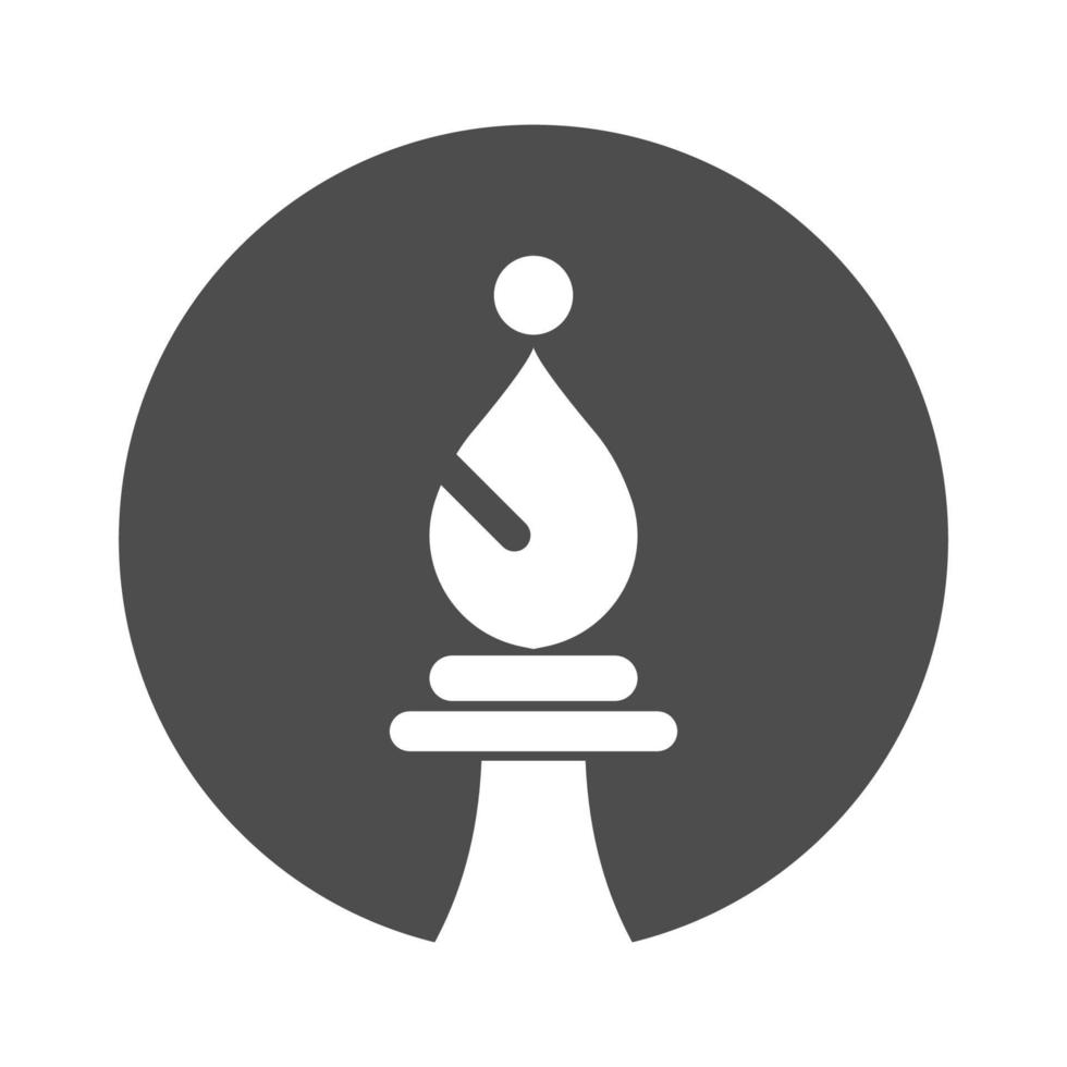 Chess icon logo design vector